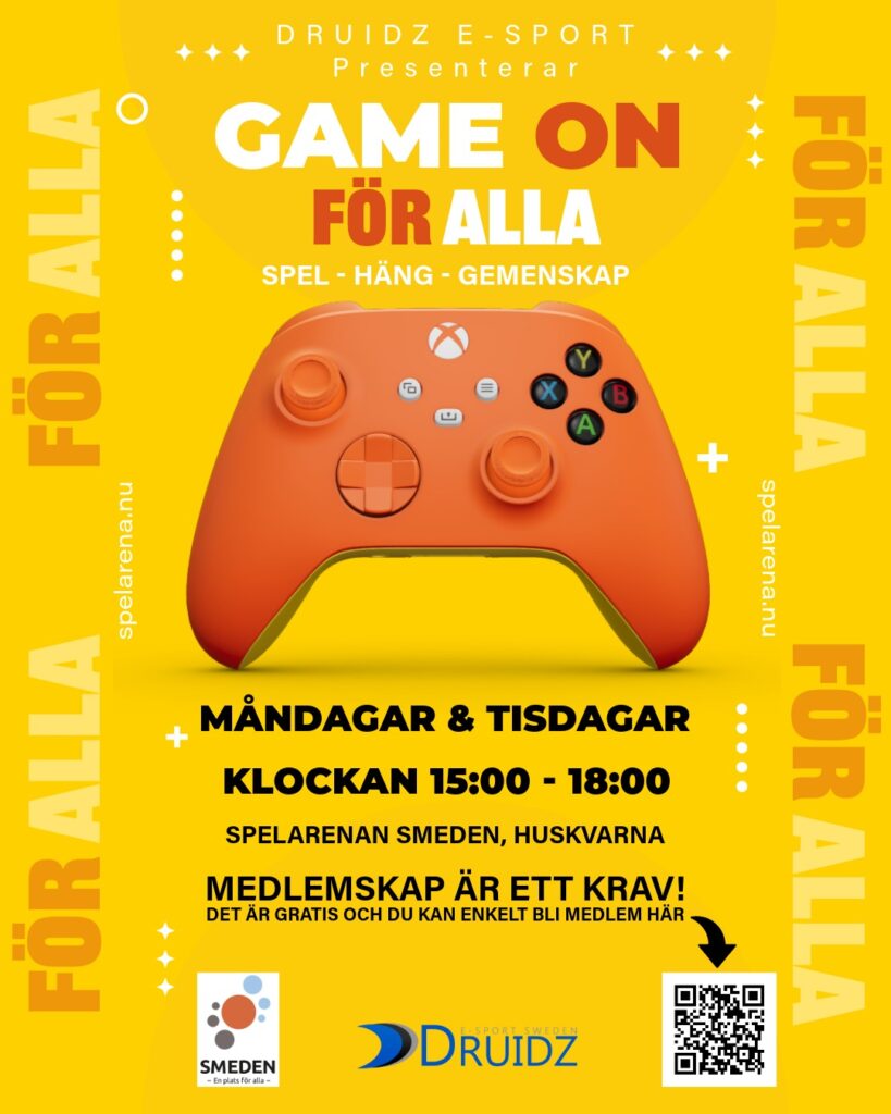 Soc Med affisch Game On våren 2026